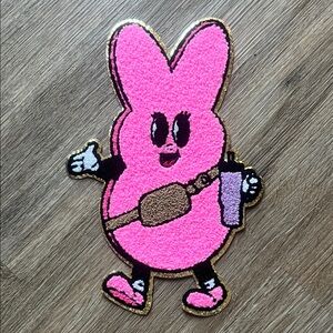 Pink Peep Chenille Patch